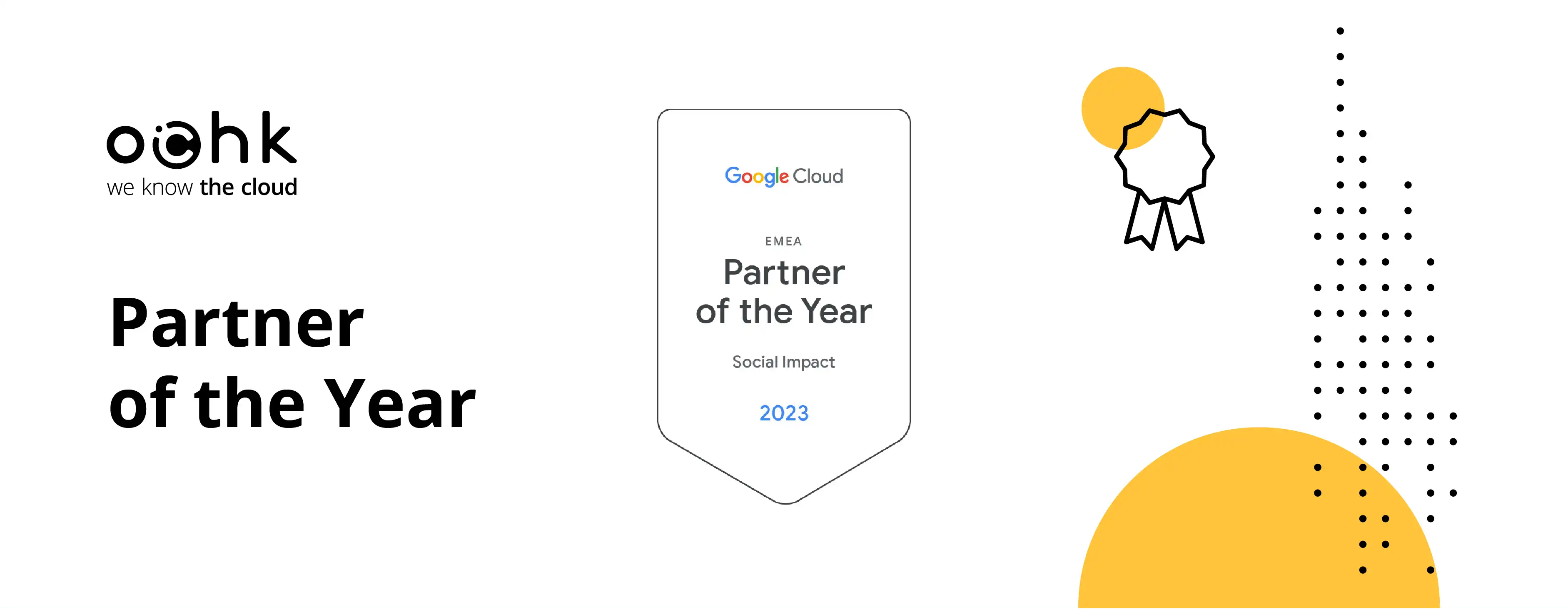 OChK wins 2023 Google Cloud Social Impact Partner of the Year Award EMEA