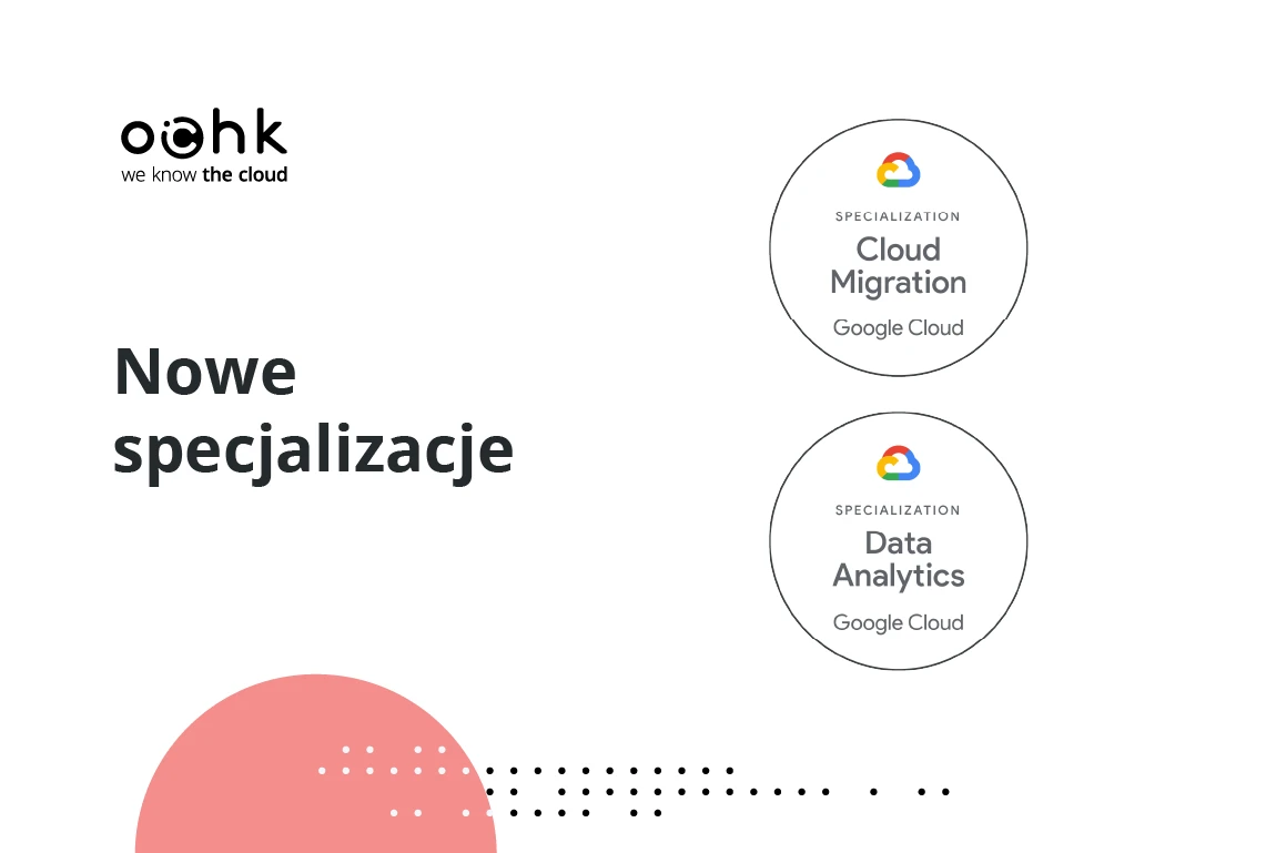 Nowe specjalizacje OChK w Google Cloud: Cloud Migration i Data Analytics