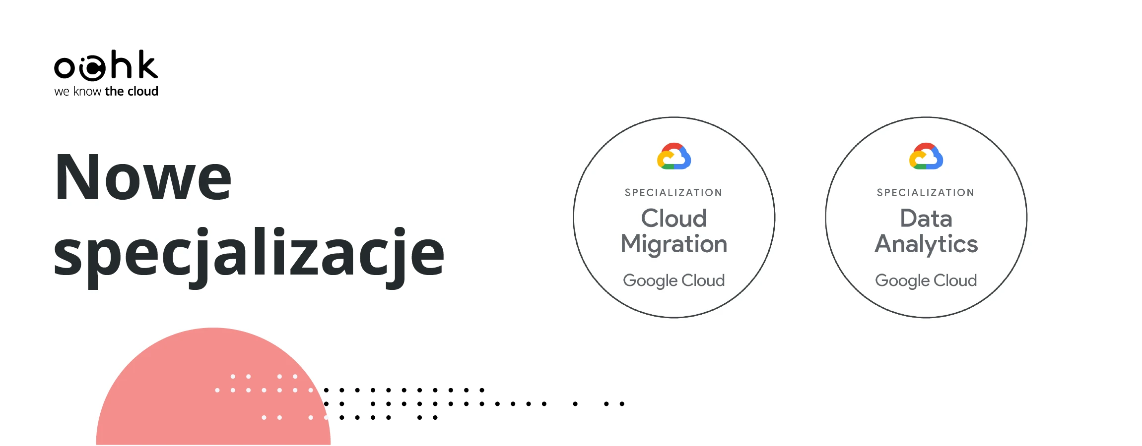 Nowe specjalizacje OChK w Google Cloud: Cloud Migration i Data Analytics
