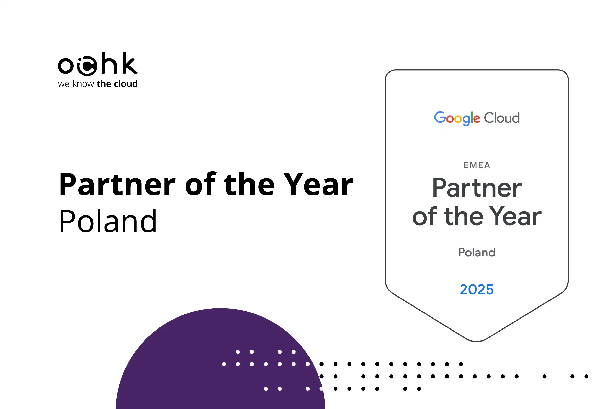 OChK with 2025 Google Cloud Country Partner of the Year Award