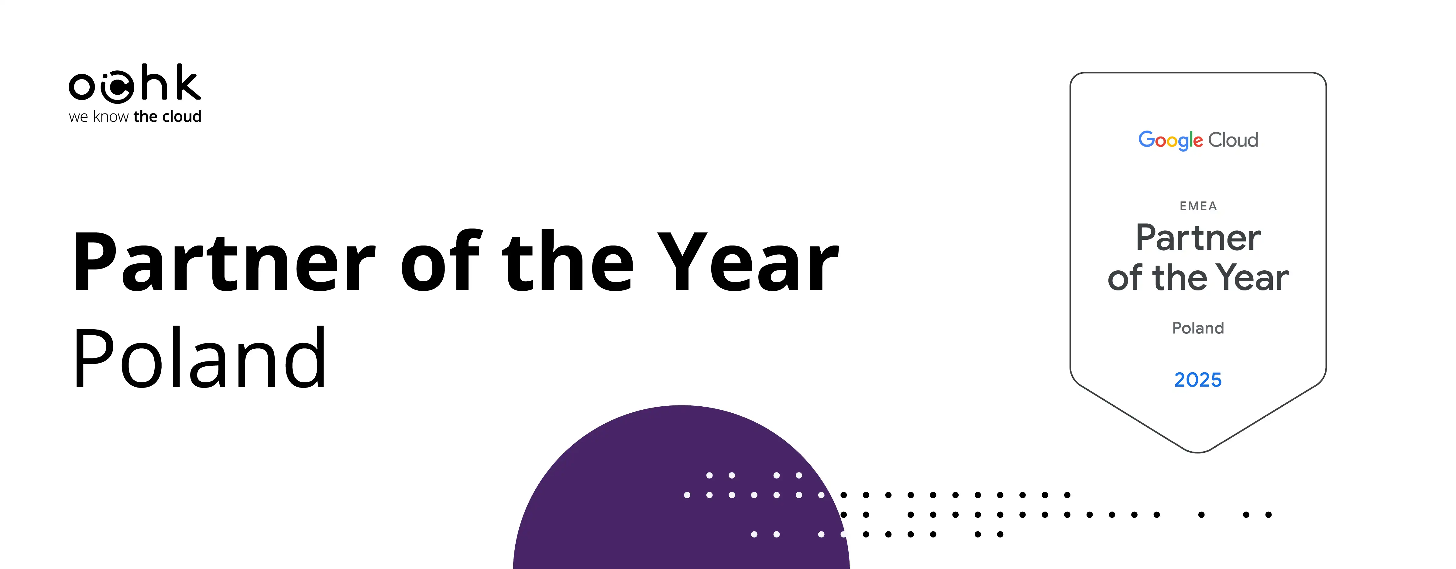OChK with 2025 Google Cloud Country Partner of the Year Award