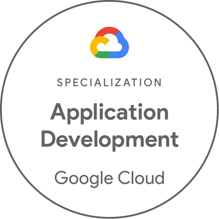 Odznaka Application Development Google Cloud