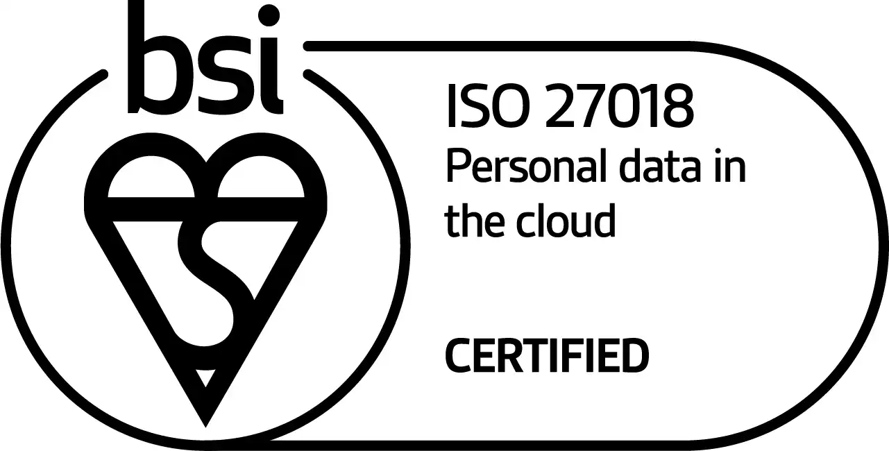 Certificate ISO 27018:2019