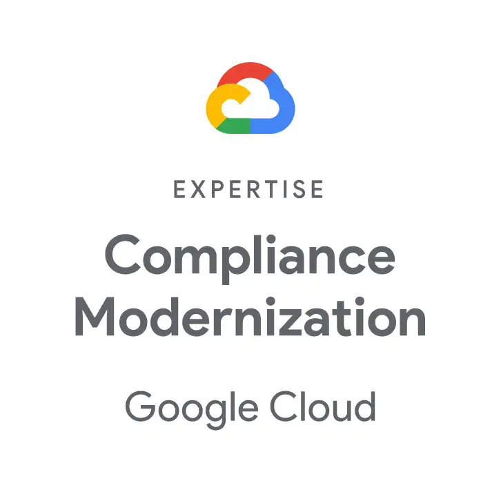 Google Cloud Compliance Modernization Expertise badge