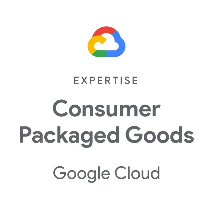 Google Cloud Consumer Packaged Goods Expertise badge