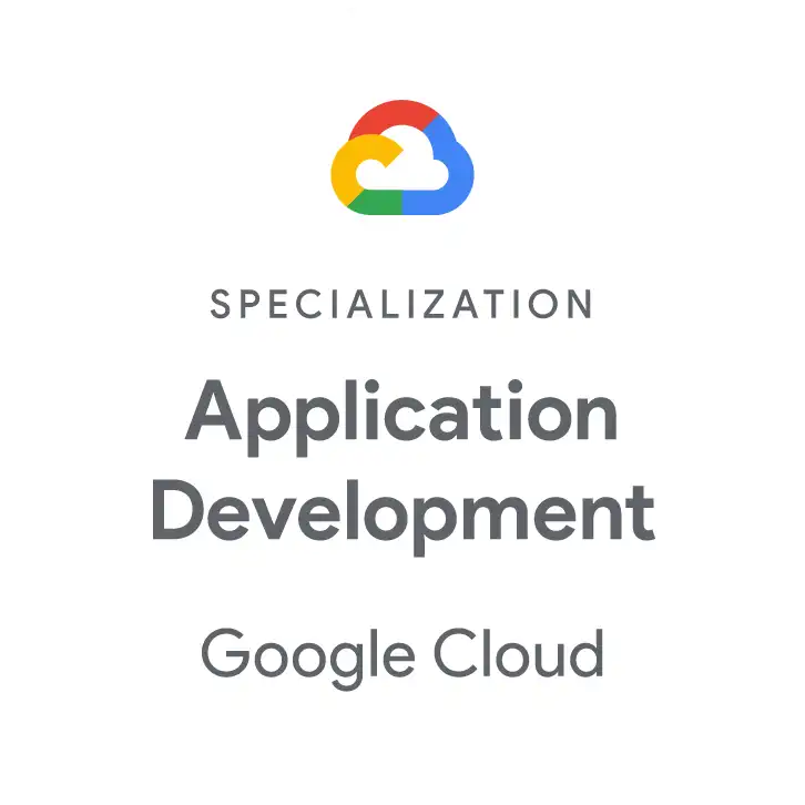 Google Cloud Application Development Specialization badge