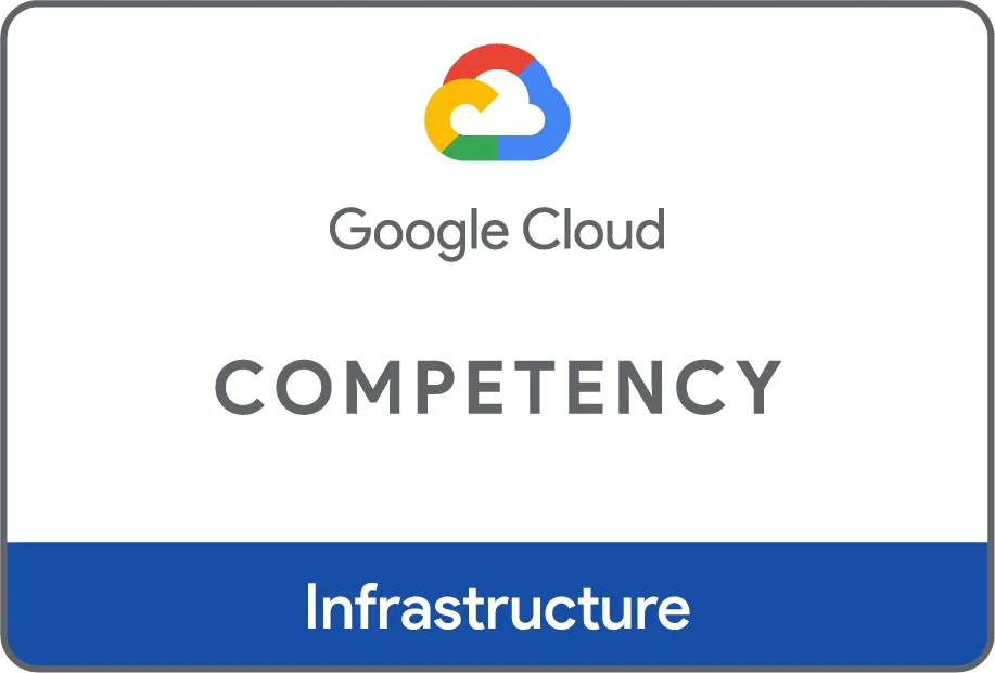 Google Cloud Infrastructure Competency badge