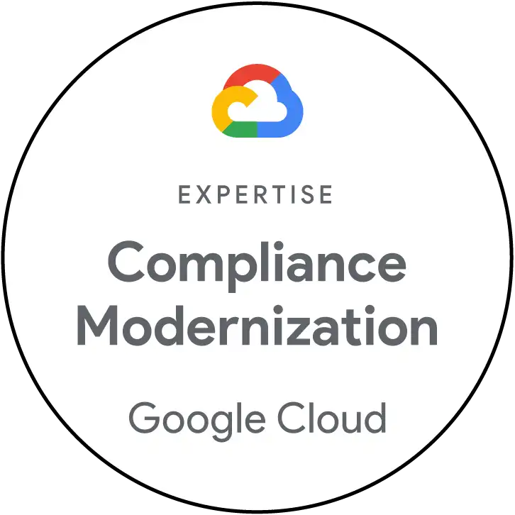 Google Cloud Compliance Modernization Expertise badge