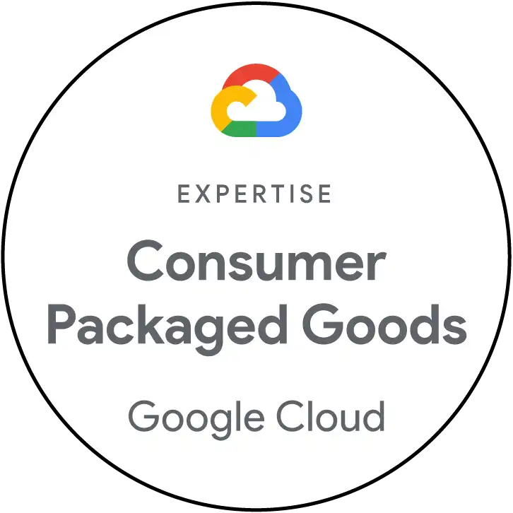 Google Cloud Consumer Packaged Goods Expertise badge